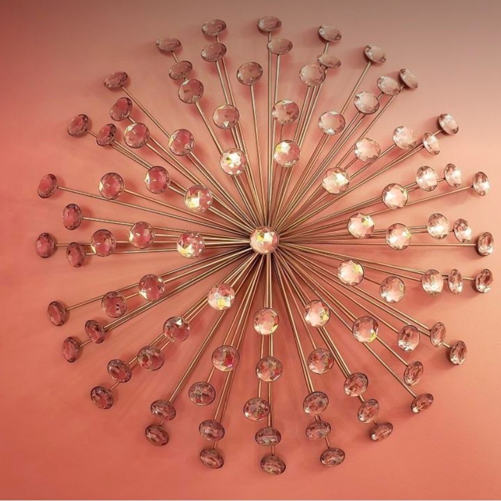 Bronze sunburst wall decor